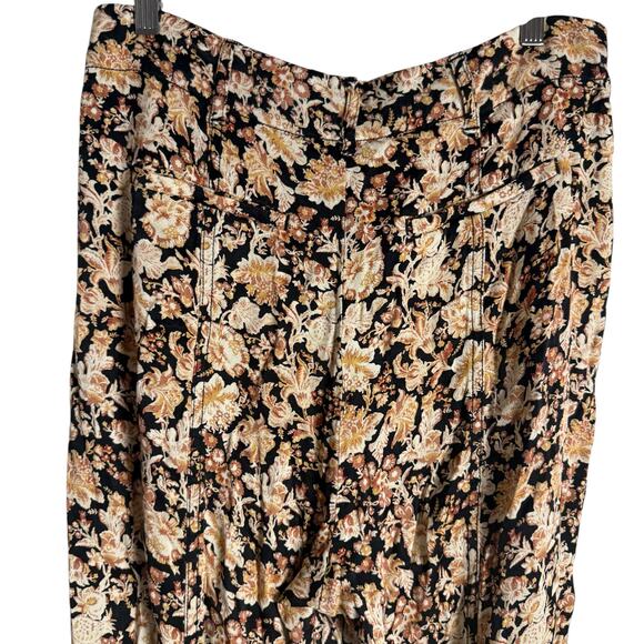 Anthropologie Diandra Floral Print High Rise Pleated Jogger Pants Size 10 - Picture 11 of 14